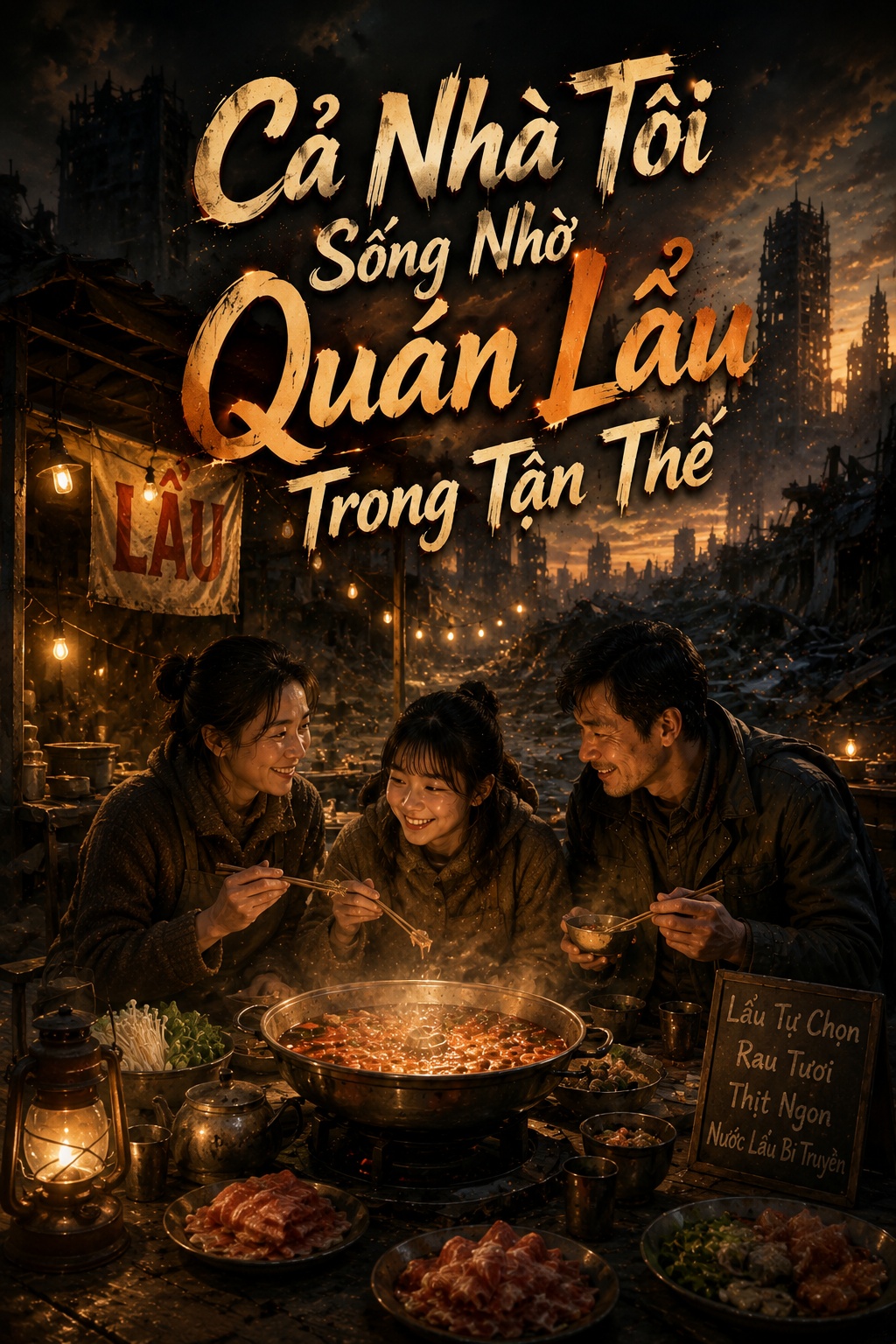 Cả Nhà Tôi Sống Nhờ Quán Lẩu Trong Tận Thế
